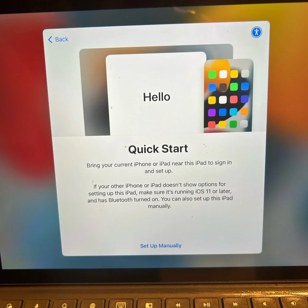 Apple iPad with Black Keyboard